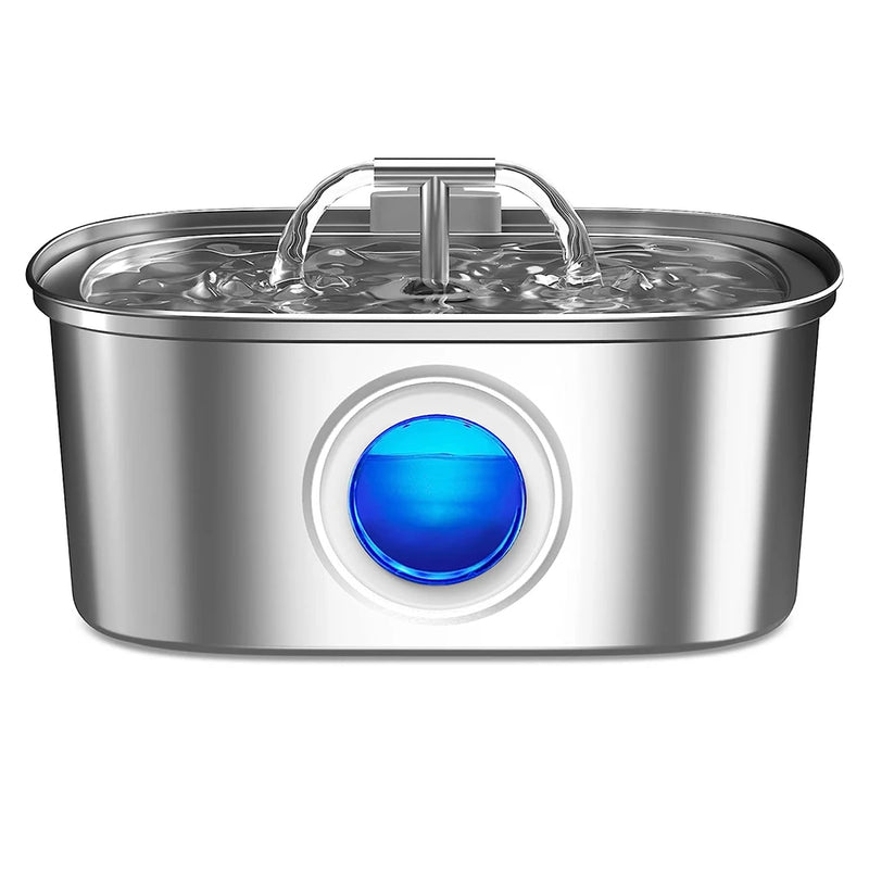 Newpet Bebedouro para gatos em aço inoxidável
