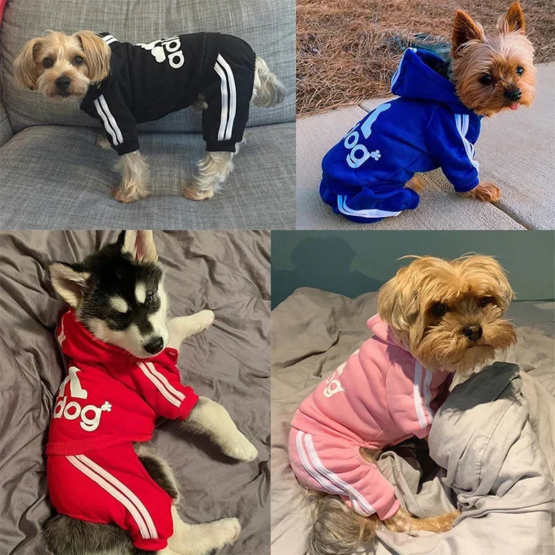 Adidog roupas  para animais de estimação, moletom, casaco jaqueta