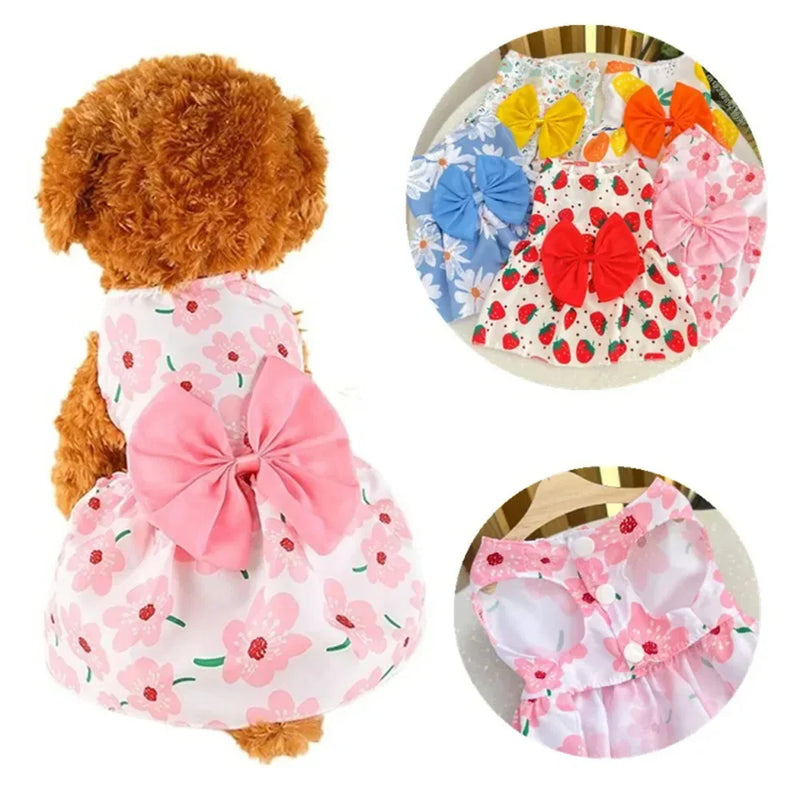 Vestido para cachorros e gatos Princesa